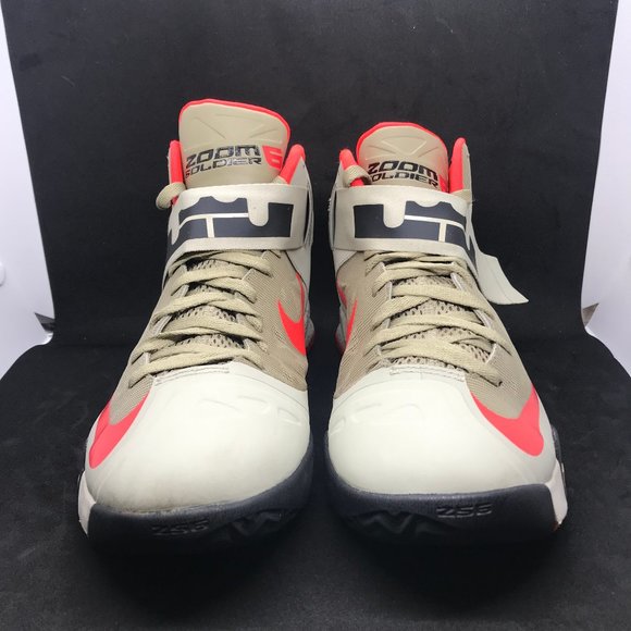 Nike Zoom LeBron James Soldier VI 6 Men's Sz 9.5  Crimson/Beige Shoes 525015-010 - Picture 5 of 12